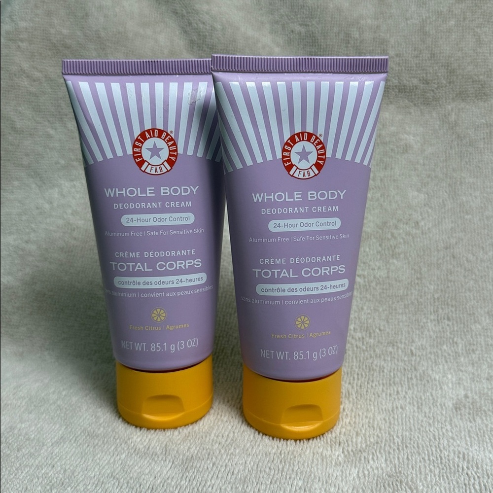 First Aid Beauty Whole Body Deodorant Cream x2